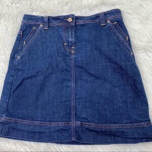 Boden Women's Jean Skirt Size 12R Blue Casual